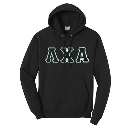 Campus Classics Lambda Ch Alpha Hooded Sweatshirt with Sewn On Greek Letters - Main Image