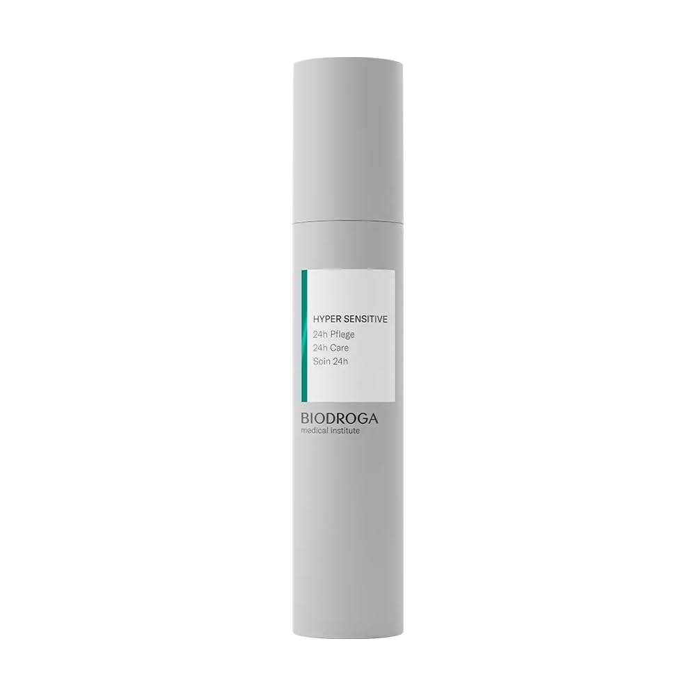 BIODROGA Medical Institute Hyper Sensitive 24h pielęgnacja 50 ml – kojąca pielęgnacja twarzy, pielęgnacja skóry, krem do skóry wrażliwej, bez parabenów, bez silikonu, testowany dermatologicznie