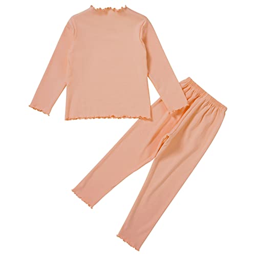 Freebily Kids Girls Thermal Underwear Set Active Base Layers Shirts Tee Gymnastics Ballet Dance Undergarments Orange 4-5 Years #TOP5