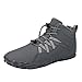 Mens Womens Winter Boots Comfortable Zero Drop Sole Barefoot Minimalist Shoes Slip On Warm Wide Toe Box Ankle boots Unisex Waterproof Trail Running Walking Shoes