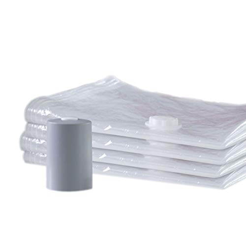 PAC 'N STACK Handheld Vacuum Sealing Storage with Bags, 4 Pack, Original Version