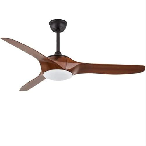 Lustre LED avec abat-jour en verre et ventilateur de plafond en métal