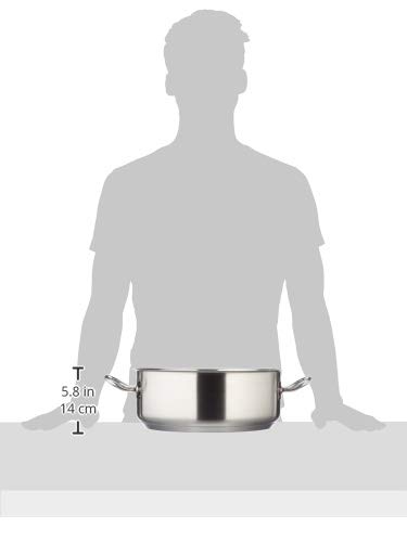 LACOR casseruola con coperchio FOODIE acciaio 18/10 marcatura interna 28 cm 7,5 L 45028