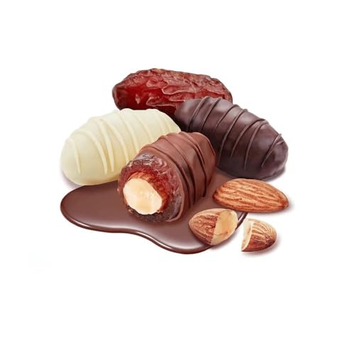 Image of Fruitri premium Choco Dates Stuffed Dates 250g (Khajoor) No Additives Assorted Healthy Khajur Fresh & Natural Diet