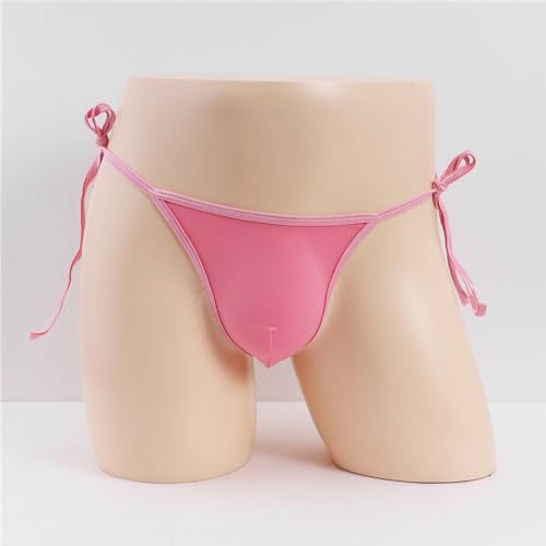 Mens Swim Briefs Low Rise Bikini Thongs Tie Side Bulge Pouch G-String Quick Dry Sexy Comfy Adjustable Underpanties2