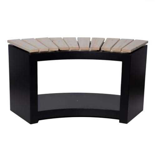 Esschert Design Banc Rond avec Rangement en Bois