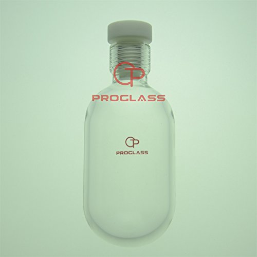 Proglass Glass Pressure Vessel heavy wall 150mL outer diamter 60mm X 100mm length with 15# thread cap