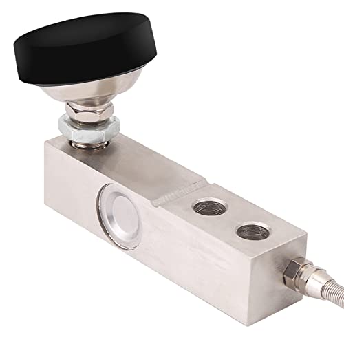 Shear Beam Load Cell Sensor 1000KG, Weighing Sensor for Electronic, Track Scale, for Hopper Weight High Pressure Tension Weighing, IP67, 4 Core Shielded Cable