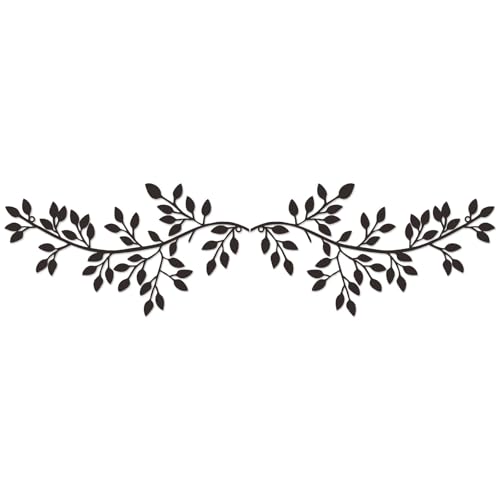 Metal Leaf Wall Decor Set for Home and Garden
