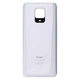 Vvsialeek Battery Door Cover Back Cover Kompatibel for MI Redmi Note 9S M2003J6A1G White Akkudeckel