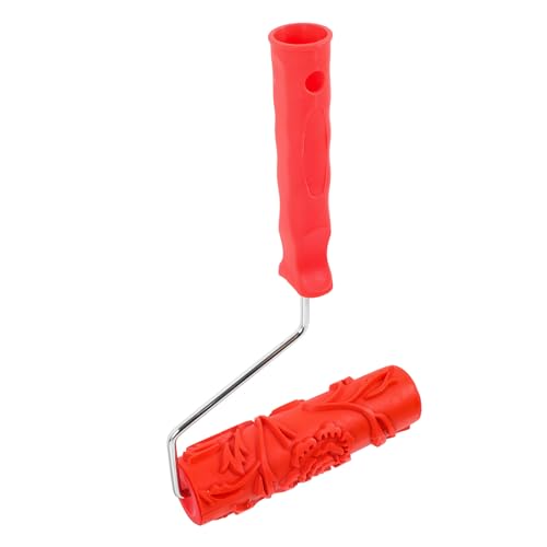 POPETPOP Gemusterter Farbroller mit Rosenprägung Strukturierte...