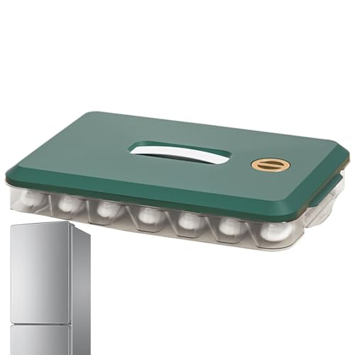 de almacenamiento de albóndigas para congelador, contenedor de albóndigas, apilable, ahorro de espacio, contenedores de almacenamiento de alimentos con tapa y asa para cocina y refrigerador
