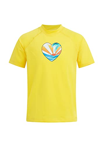 Image of Kanu Surf Girls' Karlie Rash Guard UPF 50+ Sun Protection Short Sleeve Swim Shirt