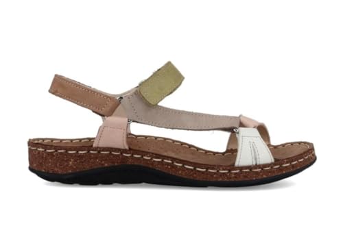WALK & FLY Sandalias Amelia 3861 46200 en taupe para mujer - Mujer color: Taupe talla: 38