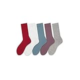 Diseño y color: cada paquete incluye 5 pares de calcetines diferentes para mujeres. Los calcetines casuales para mujer cuentan con patrones elegantes y colores vibrantes que pondrán un toque final divertido a tus atuendos, podrás seguir fácilmente tu colocación diaria. Es un accesorio imprescindible para climas fríos.