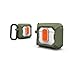Produktbild URBAN ARMOR GEAR Plasma Case für die Apple AirPods 4 Hülle [2024] (Magnetisch, Wireless-Charging kompatibel / Status LED sichtbar, Abnehmbarer Karabinerhaken) olive / transparent