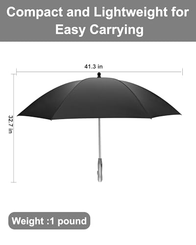EvokeJoy Umbrella with Fan and Mist Spray - 3 in 1 UV Blocking with Fan and Mister, Includes Water Bottle, USB Rechargeable Cooling Sun Umbrella for Heat Protection, Beach, Golf, Patio