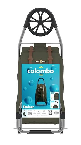 Einkaufstrolley Colombo Dakar aus Stahl in Armeegrün, Einheitsgröße