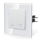 Commutateur de rideau BSEED en verre, Interrupteur mural avec Griffes, nouvelle série E, 86mm blanc APPLICATION STANDARD: 16A, 86mm*86mm. Nos commutateurs peuvent être installés dans des boîtes murales de 60 mm, qui doivent avoir une profondeur d'au m