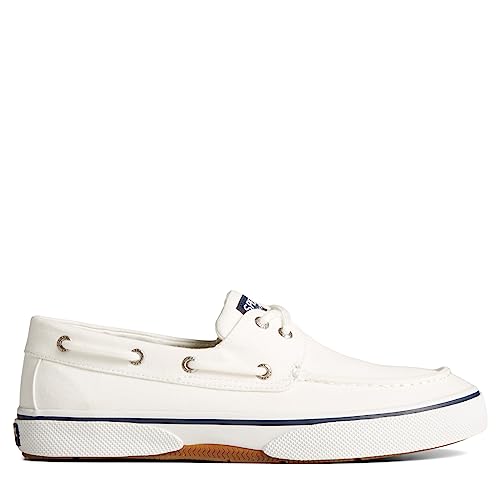 Sperry Men's Halyard 2-Eye Saltwashed White 8 D(M) US2