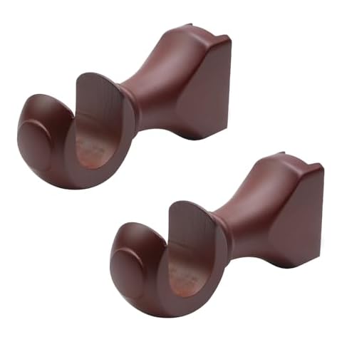 KUMGROT 2pcs Curtain Rod Holders Set Cover