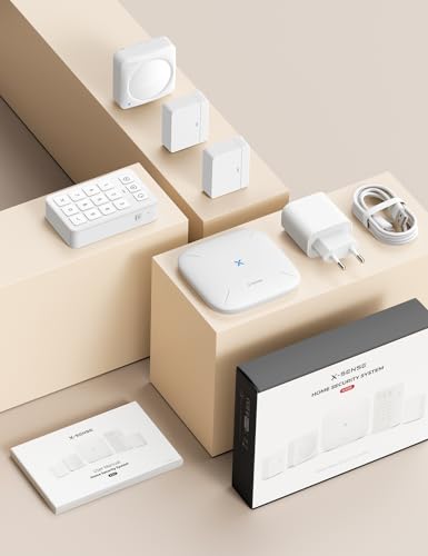 X-Sense Smart Bewegungsmelder, Sicherheitskit AS05/AS08 Zubehör, mit austauschbarer Batterie, kompatibel mit Alexa, unterstützt Eck- und Wandmontage, erfordert SBS50-Basisstation, SMS0A