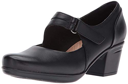 Clarks womens Emslie Lulin Dress Pump, Black, 8.5...