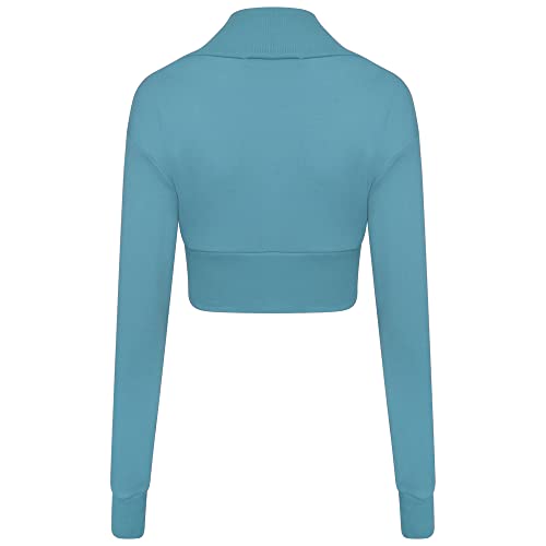 Image of Loxdonz Women Long Sleeve Bolero Shrug Cropped Cardigan Crop Top