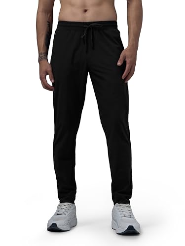 Image of TECHNOSPORT Men's Regular Fit Solid Jogger Pant with Duracool+ for Training, Running & Gym