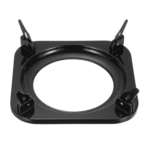 Anneau de support carré PATIKIL en fonte noire 12,4 cm pour cuisinière à gaz