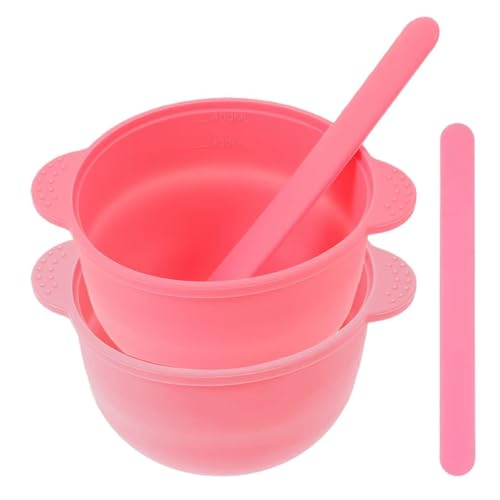 XAGuangqi Silicone mixing bowl flexible and odorless used for mixing facial care body massage etc. (pink)
