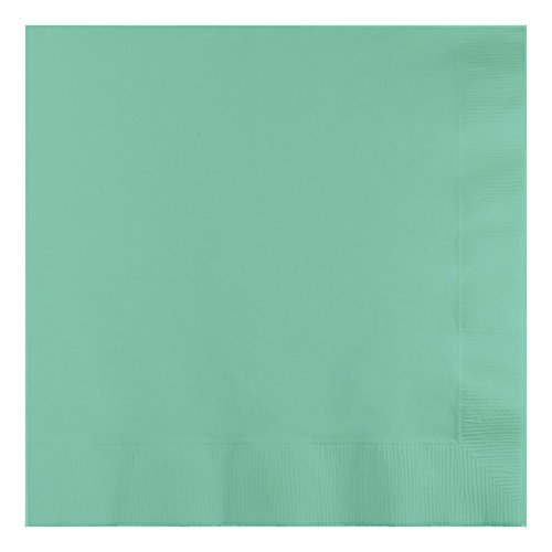 Creative Converting 3-Ply Fresh Mint Lunch Napkin, 6.5