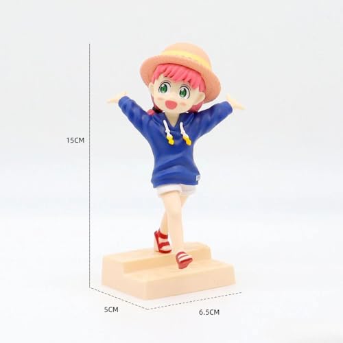 Image of Awestuffs Anya Forger Spy Family Action Figure Limited Edition for Car Dashboard, Decoration, Cake, Office Desk & Study Table (Anya Forger)