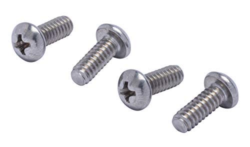 #10-24 X 1/2" Stainless Phillips Round Head Machine Screw, (100pc), Coarse Thread, 18-8 (304) Stainless Steel, by Bolt Dropper
