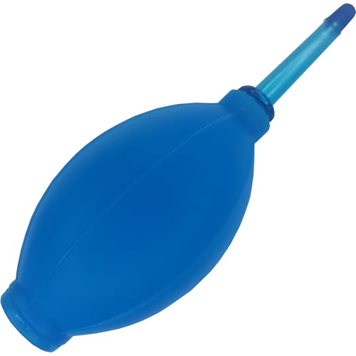 Soplador de aire azul, fuelle, limpiador de aire comprimido para extensiones de pestañas, limpieza de polvo, pelusas, pelos, suciedad, teclados, cámaras, ordenadores, pantallas