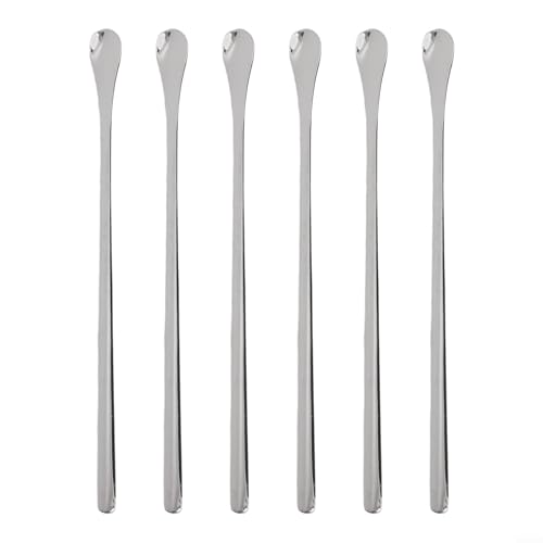 Catálogo de Varillas de batir los más solicitados. 42 Juego de cucharas mezcladoras de acero inoxidable de 19,3 cm, 304 varillas agitadoras de acero para cera, resina, jabón, chocolate y batidos, agarre cómodo, 6 piezas para...
