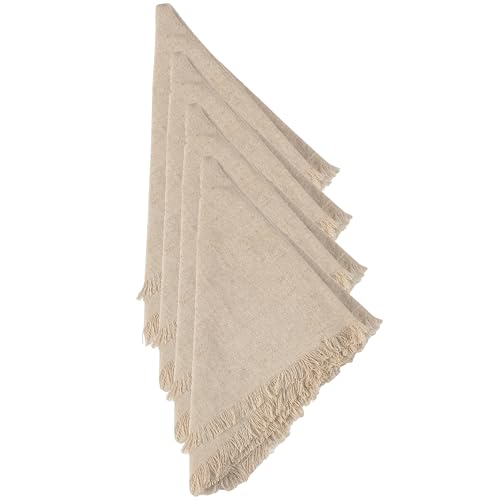 Natural Fringe Napkin Set