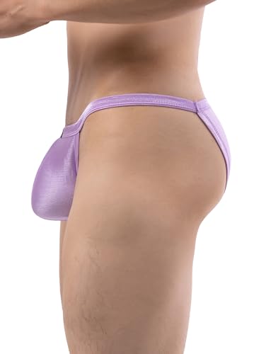 iKingsky Men's High-leg Opening Bikini Underwear Sexy Brazilian Back Mens Underwear Stretch String Briefs for Men3