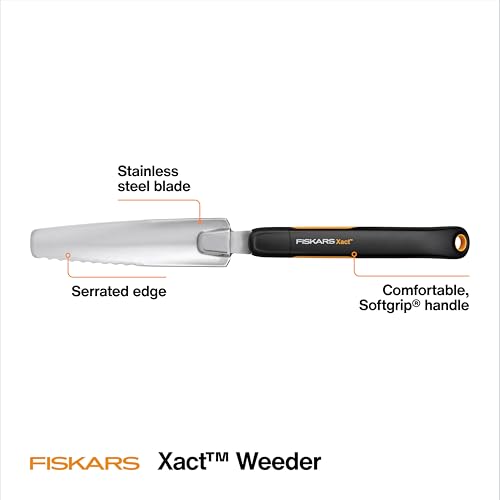 Fiskars Xact Hand Weeder, Stainless Steel Blade Garden Tool - image 2