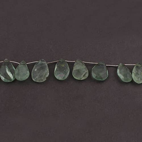Fluorite verte naturelle en perles poires facettées LKBEADS pour création de bijoux DIY