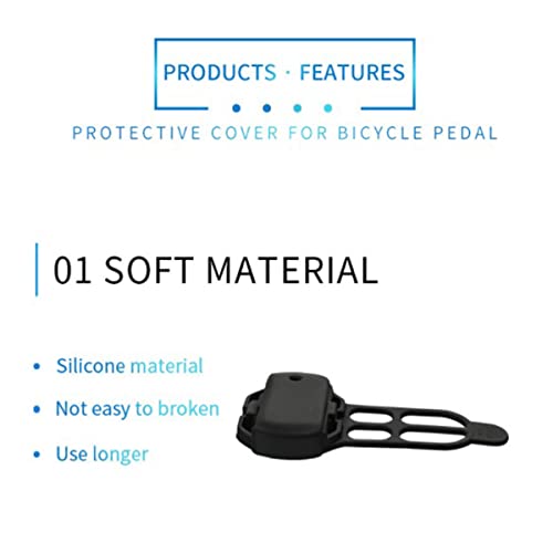 PARMI ÉTui de Protection en Gel pour VéLo pour Capteur de, Couvercle Noir pour Capteur D'Ordinateur, 1 PièCe