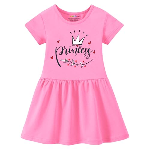 Image of Trampoline Girls Midi Dress Combo | Half Sleeve Cotton Dresses with Fun Prints | Soft & Stylish Everyday Outfits for Kids | Pack of 2