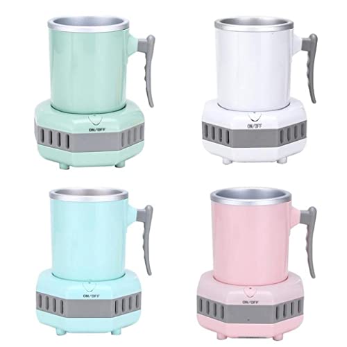 Image of Portable Quick Electric Beverage Cup Cooler Ice Making for Milk Coffee Pink | Major Appliances | Refrigerators & Freezers | Mini Fridges