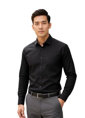 Image of Tagas Men's Shirt|Men's Everday Regular Fit Solid Shirt | Cotton Rich |Men's Washed Cotton Twill Casual Shirt - Regular Fit|(Available in Plus Sizes)