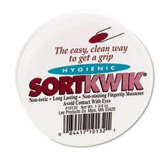(3 Pack Value Bundle) LEE10132 Sortkwik Fingertip Moisteners, 1 3/4 oz, Pink, 2/Pack - Thumbnail 2