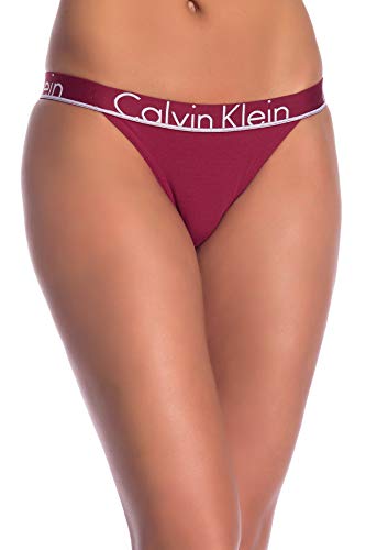 Calvin Klein Women`s Modern Cotton High Leg Logo-Waist Tanga Panty (Intoxicate(QF1760-605)/White, Large) Calvin Klein Women`s Modern Cotton High Leg Logo-Waist Tanga Panty (Intoxicate(QF1760-605)/White, Large)