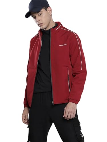 Veste bomber homme bordeaux ajustée taille M idéale pour sortir en ville