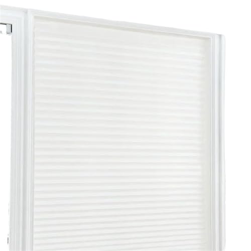 Estores Adhesivos Cortinas Plisadas Autoadhesivas for Medias Ventanas, no Tejidas, Plegables, for Balcones(White,60X150cm)
