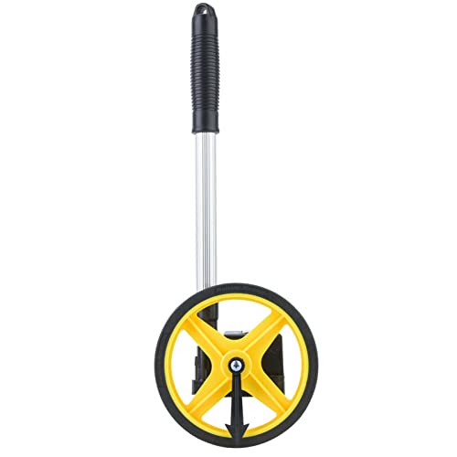 Folding Measuring Wheel, Measuring Distance Wheel Thick Anti-Skid Wheel Metro Distance Measuring Tool for Surveyors for Building Construction