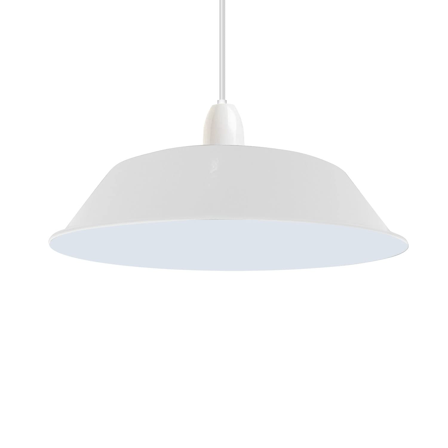 Metal Industrial Lamp Shades Ceiling Light Shade 36 cm Easy Fit Lampshades Only for Ceiling Light Fitting Living Room, Bedroom, Kitchen (Free Reducer Plate)